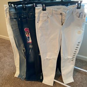Bundle of new with tags ankle jeans
